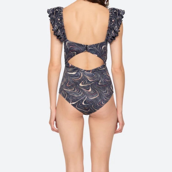 Sea NY Women’s Amara cutout One Piece, Multi color, sample size S/4 - Picture 9 of 14